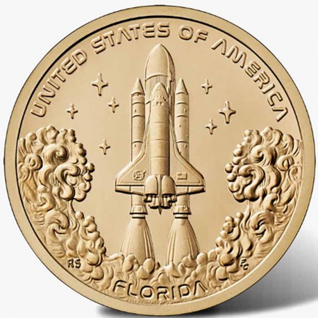 Монета 1 доллар США. Спейс Шаттл (Флорида). 2025 год