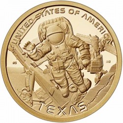 Монета 1 доллар США. Космический центр им. Линдона Джонсона (Техас). 2025 год