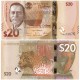 Банкнота Белиз 20 долларов. 2025 год