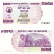 Зимбабве 50 000 000 доллар кәгазь акчасы. 2008 ел