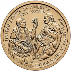 Монета 1 доллар США. Полли Купер. 2026 год