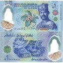 Бруней 1 ринггит кәгазь акчасы. 2024 ел