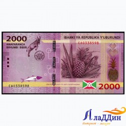 Бурунди 2000 франк кәгазь акчасы