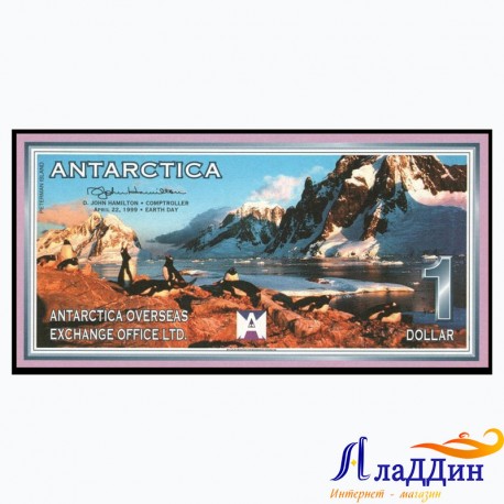 Банкнота 1 доллар Антарктида