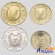 Набор из 4 монет Кипр