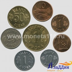 Набор монет Исландии