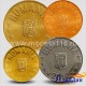 Набор из 4 монет Румынии