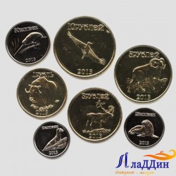 Набор монетовидных жетонов Саха (Якутия). Флора и Фауна