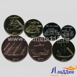 Набор монетовидных жетонов Остров Сахалин. 2014 год