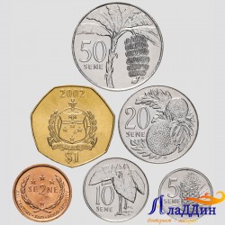 Набор из 6 монет Самоа
