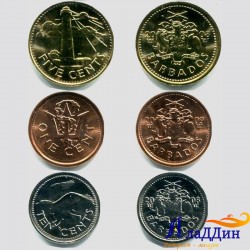 Набор из 3 монет Барбадос