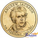 Монета 1 доллар Эндрю Джексон 7-ой президент США. 2008 год