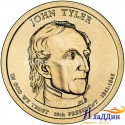 Монета 1 доллар Джон Тайлер 10-ый президент США. 2009 год