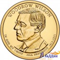 Монета 1 доллар Вудро Вильсон 28-ый президент США. 2013 год