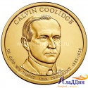 Монета 1 доллар Калвин Кулидж 30-ый президент США. 2014 год
