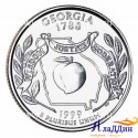 Монета 25 центов штат США Джорджия. 1999 год