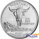 Монета 25 центов штат США Монтана. 2007 год