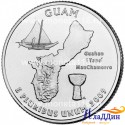 Монета 25 центов США Гуам. 2009 год