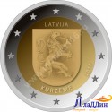 2 евро Латвия. Историческая область Курземе. 2017 год