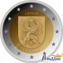 2 евро Латвия. Историческая область Латгале. 2017 год