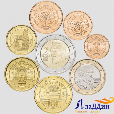Набор монет евро Австрия