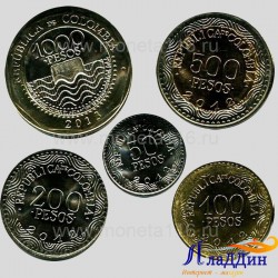 Набор монет Колумбия