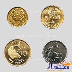 Набор монет Сейшельских островов. Животные