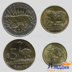 Набор монет Уругвай