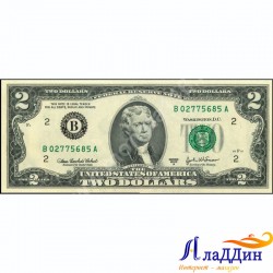 Банкнота 2 доллара США