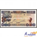 Банкнота Гвинея 100 франков 2012 год UNC