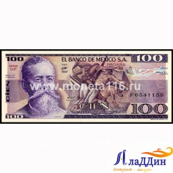 Банкнота 100 песо Мексика