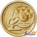 Монета 1 доллар Инновации США. Вакцина против полиомиелита. 2019 г.